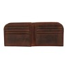 CTM Men's Vintage Hunter Leather Curved Front Pocket Wallet - 2 of 4
