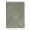 Brooklyn Loom 50"x70" Diagonal Chenille Stripe Throw Green - 4 of 4