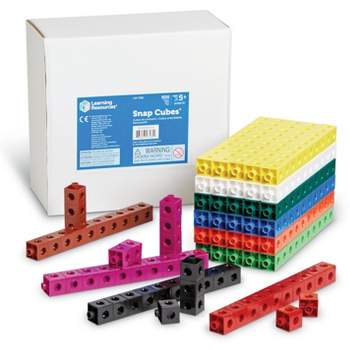 Learning Resources MathLink Cubes, Set of 1000 Cubes, Grades K+, Ages  4+,Develops Early Math Skills, Educational Counting Toy, Math Cubes,  Patterning