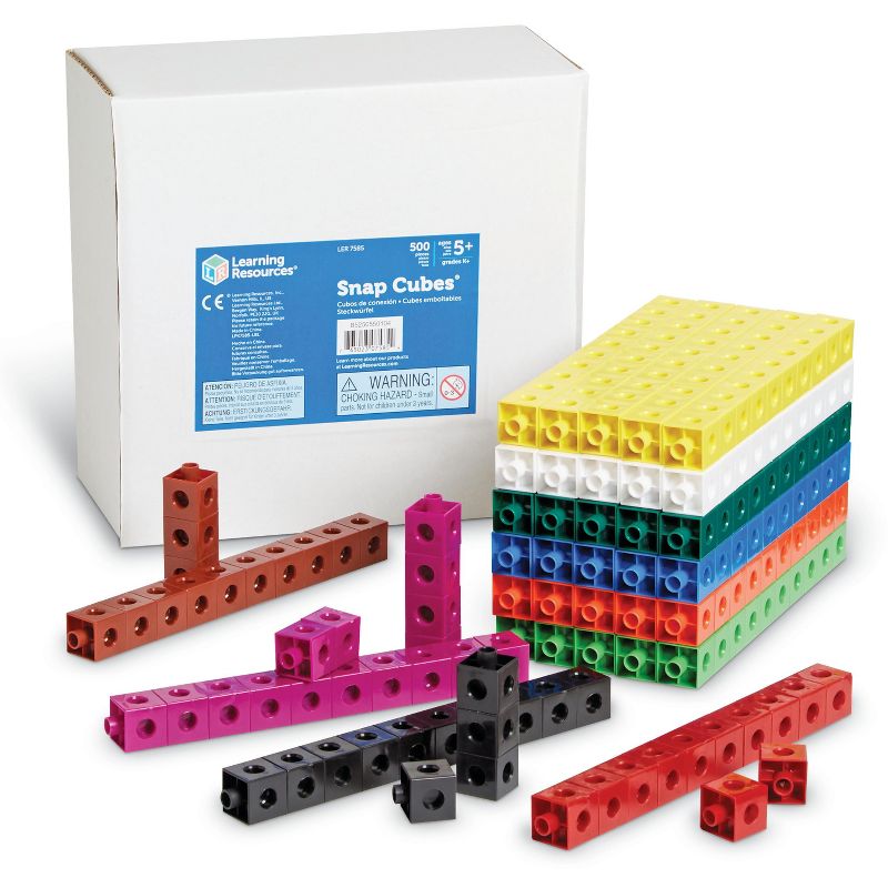 Learning Resources Snap Cubes, Set of 500, Ages 5 and up, 1 of 6