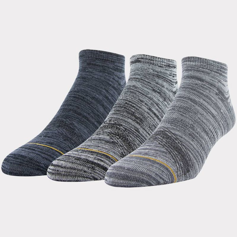 Signature Gold by GOLDTOE Men&#39;s 3pk Casual GT Free Feed No Show Socks - Gray 6-12.5, 1 of 6