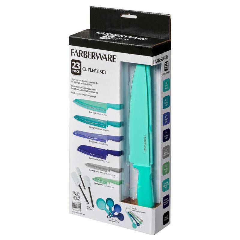Farberware 23pc Resin Set with Gadgets - Blue, 5 of 6