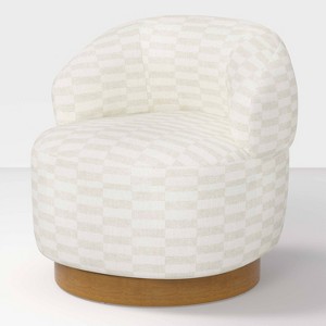 Swivel Chair with Plinth - Hearth & Hand™ with Magnolia - 1 of 4