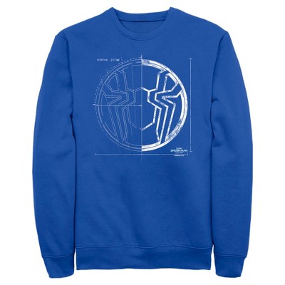 Men's Marvel Spider-Man: No Way Home Spider Icon Blueprint Sweatshirt