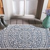 Courtyard CY8734 UV & Stain Resistant Non-Shedding Power Loomed Indoor/Outdoor Rugs - Safavieh - 2 of 4