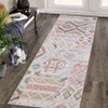 Washable Vintage Patchwork  Printed Rug Non Slip Low Pile Rug Soft Throw Floor Cover Foldable Indoor Carpet for Living Room Bedroom Playroom - 2 of 4