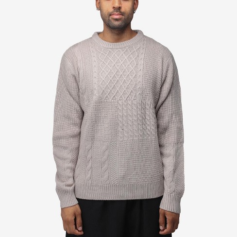 Buy Tan Brown Texture Regular Mock Shirt Knitted Crew Jumper from