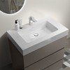FAMYYT 30 in. Single Sink Freestanding Gray Bath Vanity with White Engineered Stone Top (Assembled), Maximized Storage Space - 2 of 4