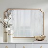 Noble Park Jacinda Rectangular Vanity Decorative Wall Mirror Modern Beveled Rounded Cut Edge Gold Frame 30" Wide for Bathroom Bedroom Living Room Home - 2 of 4