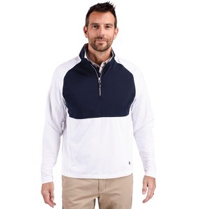 Cutter & Buck Adapt Eco Knit Hybrid Recycled Mens Quarter Zip - 1 of 2
