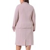 Agnes Orinda Women's Plus Size Two Piece Business Casual Suit Sets - 4 of 4