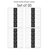 Big Dot of Happiness Mr. and Mrs. - Black and White Wedding or Bridal Shower Water Bottle Sticker Labels - Set of 20 - 3 of 4