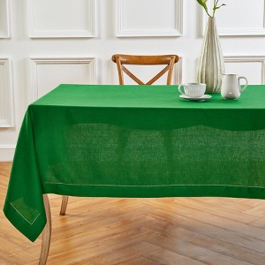Solino Home Linen Tablecloth | Classic Hemstitch - 1 of 4