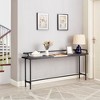 VECELO Narrow Console Table with Charging Station & Power Outlet - 4 of 4