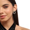 SOHI Women's Embellished Cluster Oval Stud Earrings - 4 of 4