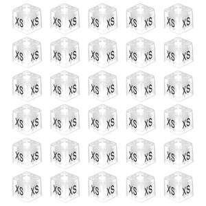 Unique Bargains Square Reusable Easy to Recognize Clothes Hanger Marker 100 Pcs - 1 of 4