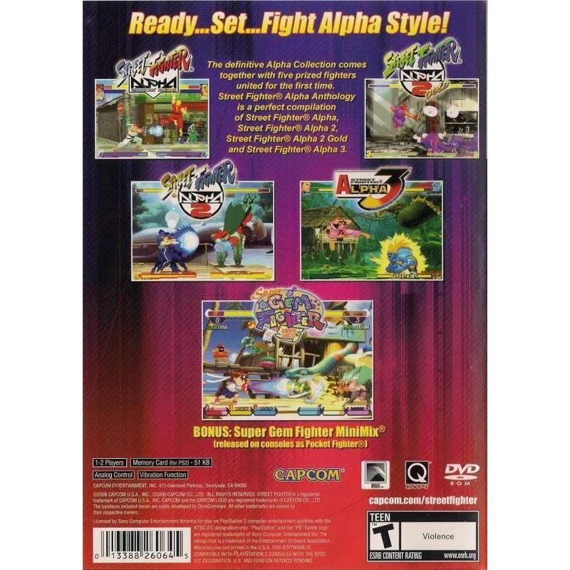 Street Fighter Alpha Anthology - PlayStation 2, 2 of 5