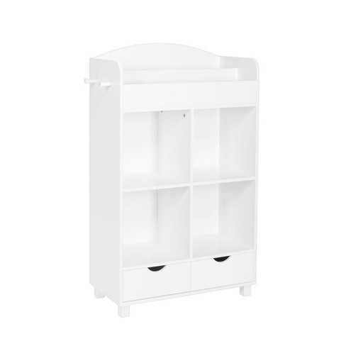 Corner Cubby Storage Unit With Four Reversible Baskets - White : Target