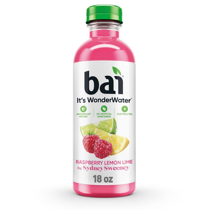 Bai Raspberry Lemon Lime Antioxidant Water - 18 fl oz Bottle, 1 of 10
