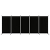 vidaXL Black Fabric 5-Panel Room Divider - Versatile, Durable, Foldable, Large Size Partition Screen for Home or Office Use - 3 of 4