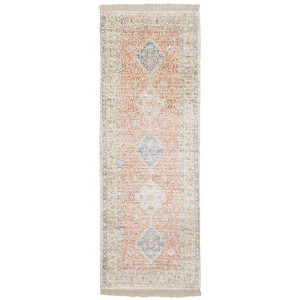 Oriental Weavers Malabar 45305 Orange/ Blue Indoor Area Rug - 2'6" x 8' - 1 of 4