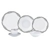 Lorren Home Trends Porcelain Wavy Edge Dinnerware Set, 24 Piece Service for 4 by Lorren Home Trends: Elizabeth Design - 2 of 4