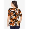 Jessica London Women's Plus Size Stretch Cotton Square Neck Tee - 3 of 4