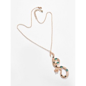 SOHI Women's Gold Snakehead Pendant Necklace - 1 of 4