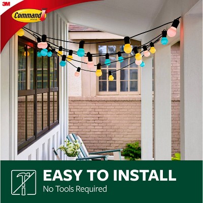 Small Clear Plastic Outdoor Light Clips Value Pack
