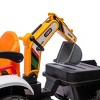 TopComfy Baby Walkers Kids Ride On Tractor Toy 4 in 1 Construction Attachments Excavator Dump Truck Bulldozer for Kids, Orange, 38.58"*19.29"*16.54" - 4 of 4