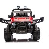 Jojoka 12V Kids Ride-On Truck Car, Battery Powered Vehicles with Remote, Bluetooth Music, LED Lights, Spring Suspension - 2 of 2