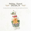 Spode Snowman Baker Ornament - Festive Holiday Decor Accent in Dolomite - Traditional Christmas Ornament for Tree Trimming & Seasonal Gifting - 3 of 4