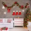 6FT Christmas Garland with Lights, Prelit Artificial Christmas Garland with Pine Cones, Cordless Xmas Garland for Fireplace Holiday Home Decorations - 2 of 4