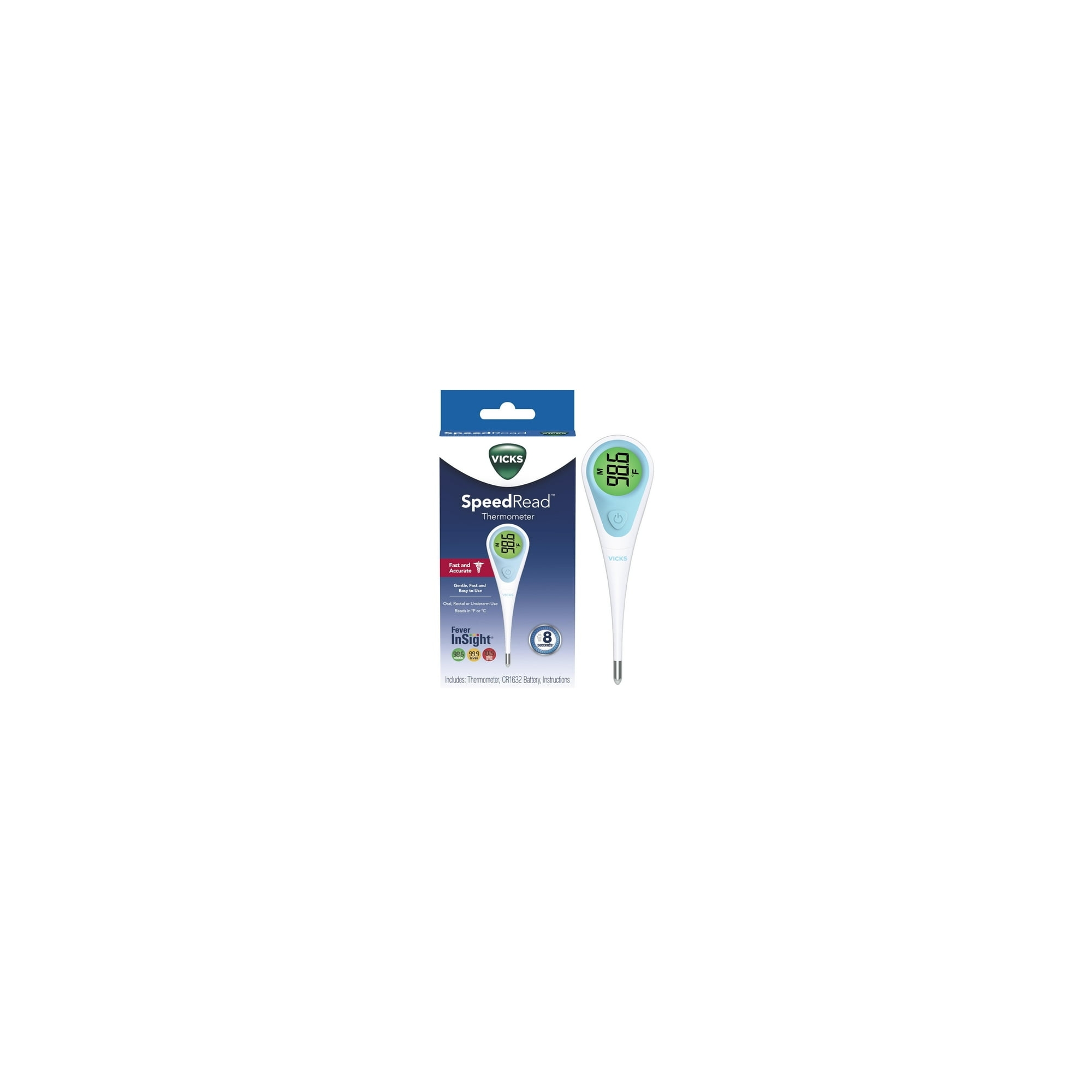 Vicks SpeedRead Digital Thermometer - White