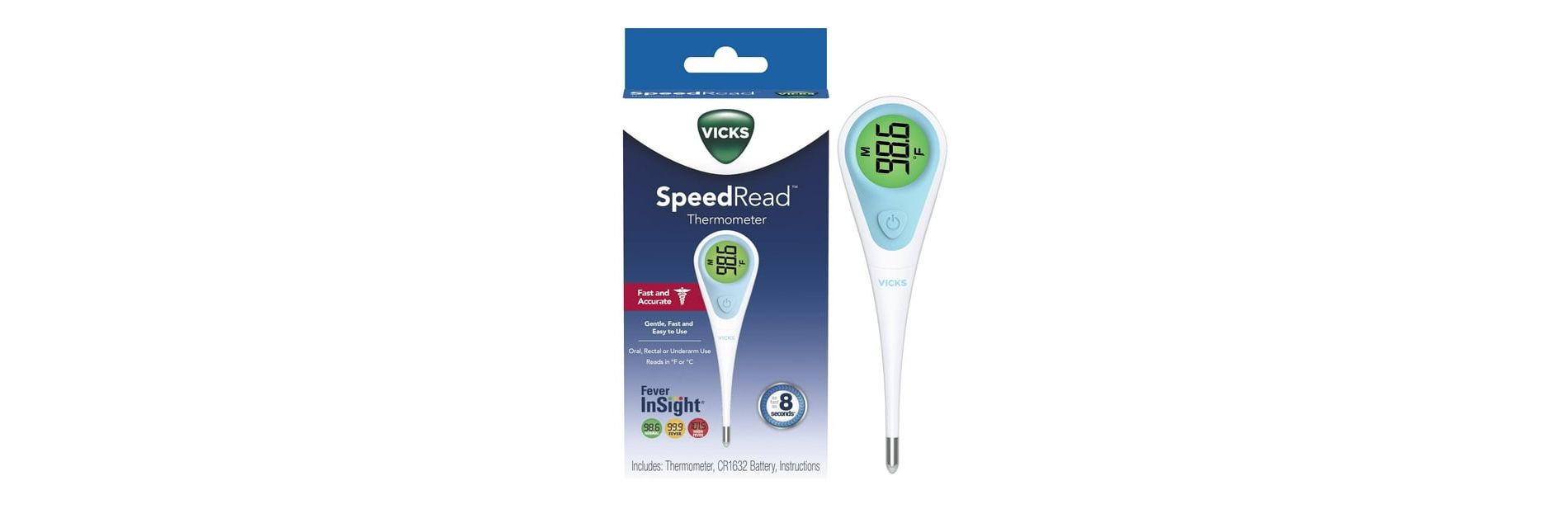 Vicks SpeedRead Digital Thermometer - White