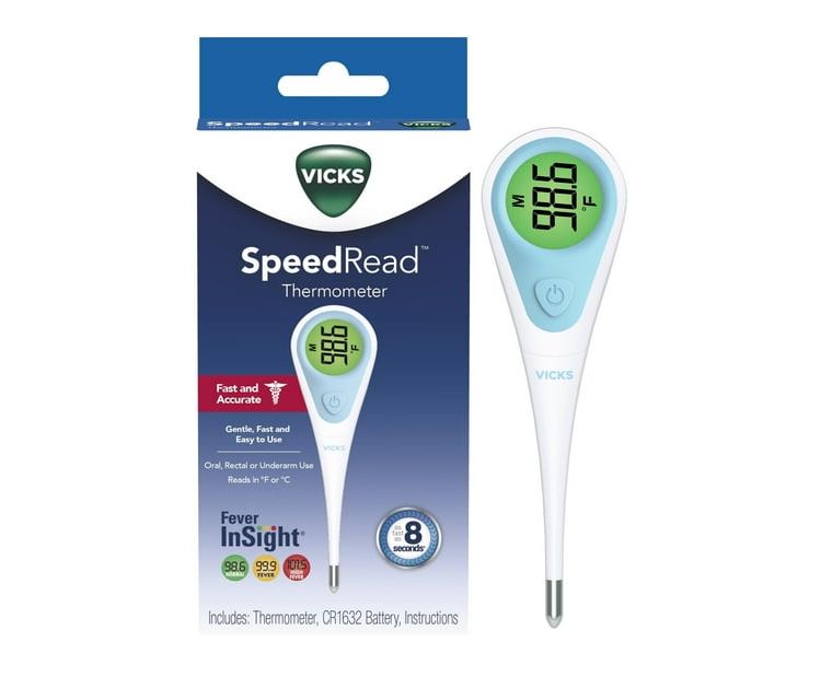 Vicks SpeedRead Digital Thermometer - White, 1 of 9