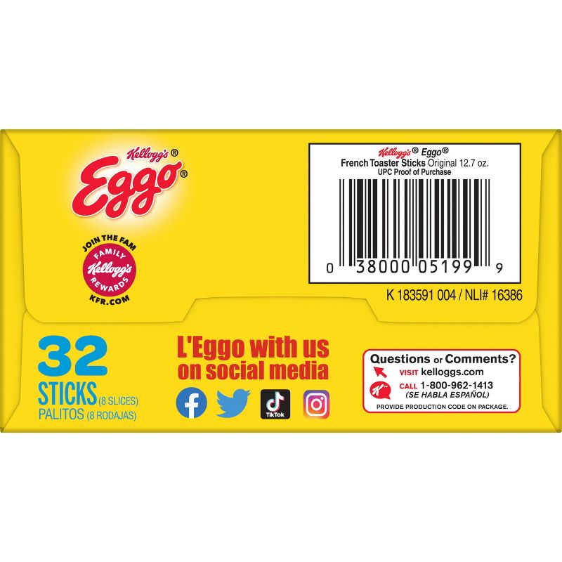 Eggo Original Frozen French Toaster Sticks - 12.7oz/32ct, 6 of 9