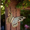 Distressed Metal Butterfly Wall Hanging (Set of 2) - 2 of 3