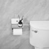 Wall Mount Toilet Paper Holder with Mobile Shelf Stainless Steel Rustproof Tissue Paper Holder - 4 of 4