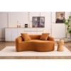 Dolonm S-Curved Chenille Sectional Sofa - Dual-Depth (21.3" & 26.8"), No Assembly, Compact for Small Spaces, Yin-Yang Design, Includes Pillows - 2 of 4