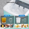 ZAFRO Ice Makers Countertop with Self-Cleaning, 26lbs/24hrs, 9 Cubes Ready in 6 Mins, Portable Ice Machine with 2 Sizes, Green - 4 of 4