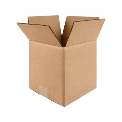 MyOfficeInnovations 12" x 12" x 12" Shipping Boxes Kraft 25/Bundle (60-121212) 693872