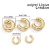 5-Piece Non-Piercing Ear Cuff Set | Chunky Gold & Silver Huggie Hoop Statement Jewelry - 4 of 4