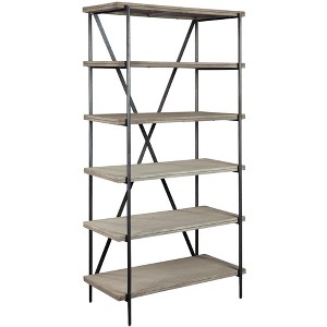Hekman 24911 Bedford Park Open Shelving Bedford Gray - 1 of 3