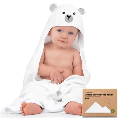 KeaBabies Cuddle Baby Hooded Towel, Organic Baby Bath Towel, Hooded Baby Towels, Baby Beach Towel for Newborn, Kids
