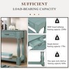 Lyngins Mid-Century  Entryway Table, Solid Wood Console Table with Storage, 63" Long Sofa Table with 3 Drawers + Fixed Lower Shelf, Easy Assembly - 2 of 4