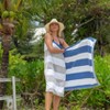 Aston and Arden Striped Reversible Oversized Thick Beach Towel (35x70 in., 600 GSM), Luxury Pool Towel, Extra Large Bath Towel - 2 of 4