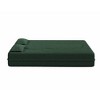 Akoasm 78 in. W Modern Convertible Teddy Fabric Foam-Filled Sofa with 2 Pillows For Bedroom & Living Room-Green - 4 of 4