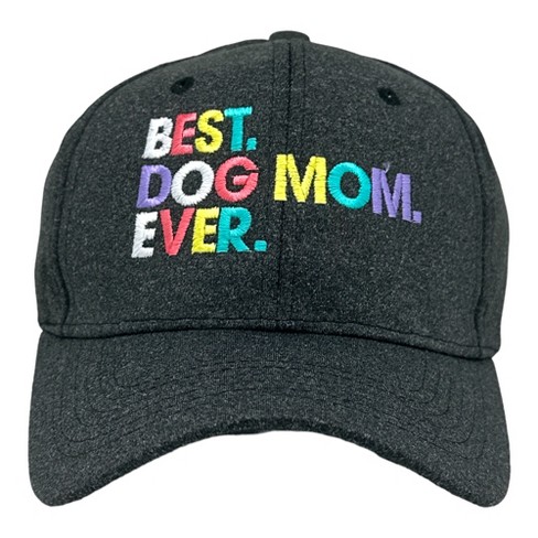 Best Dog Mom Ever Hat Funny Mothers Day Pet Puppy Animal Lover Cap - Crazy Dog Black Standard - image 1 of 4