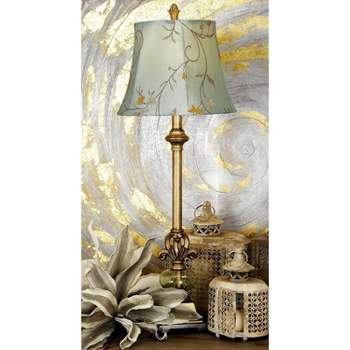 Polystone Buffet Lamp with Tapered Shade Gold - Olivia & May
